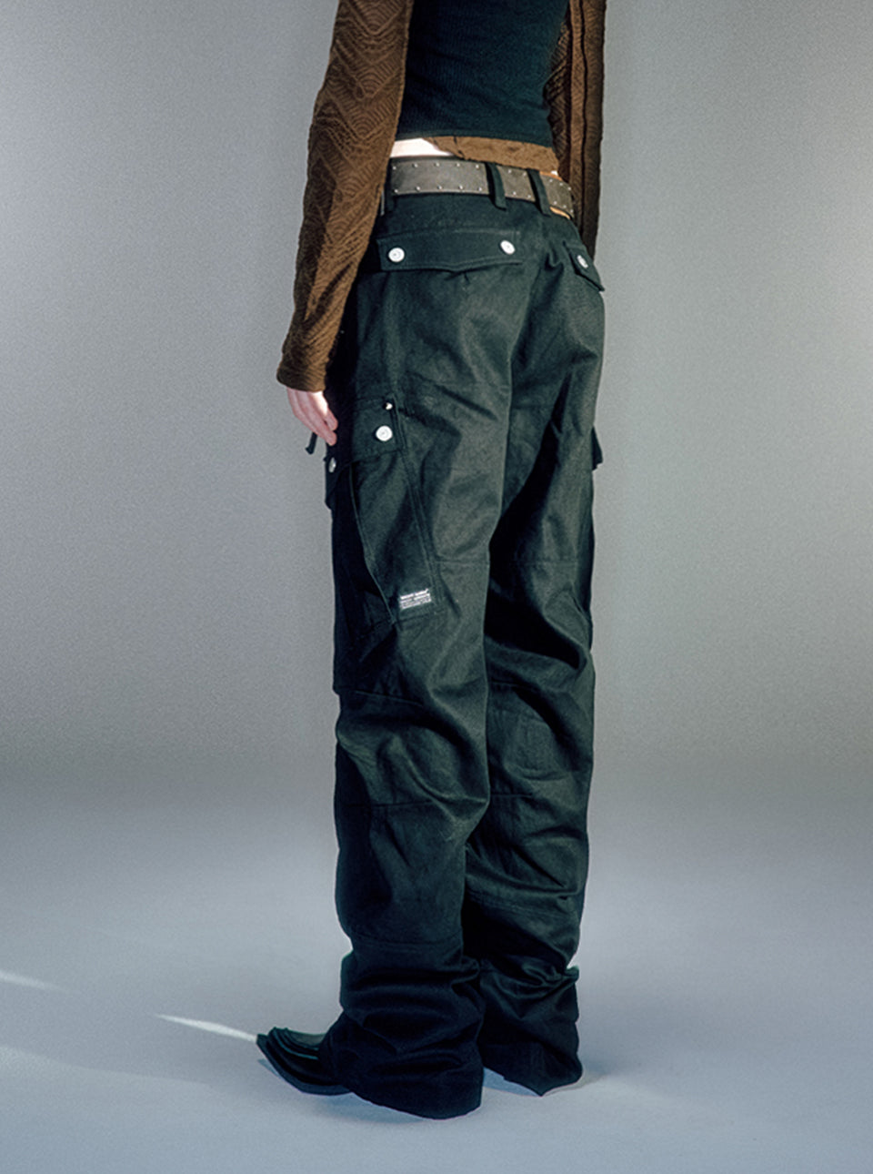 Wayen Military Cargo Pants BLACK