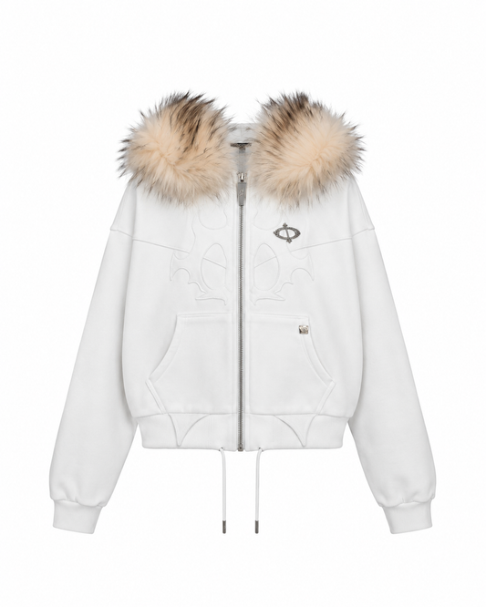 Molar Fur Zip-UP WHITE