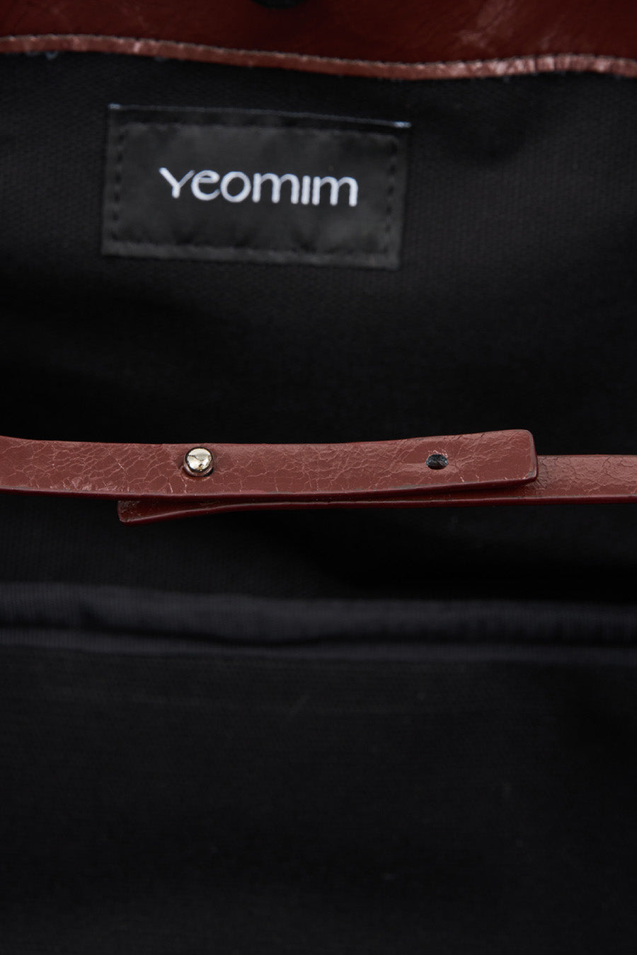 Belted Boat Bag BURGUNDY