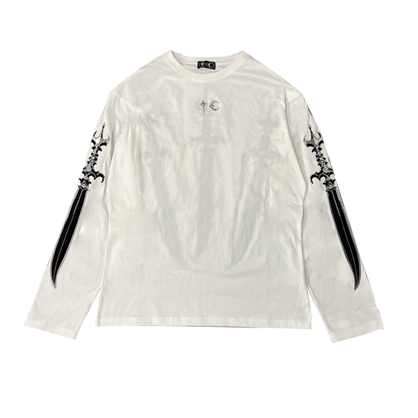 Sword Long Sleeve Tee WHITE