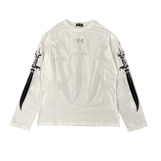 Sword Long Sleeve Tee WHITE