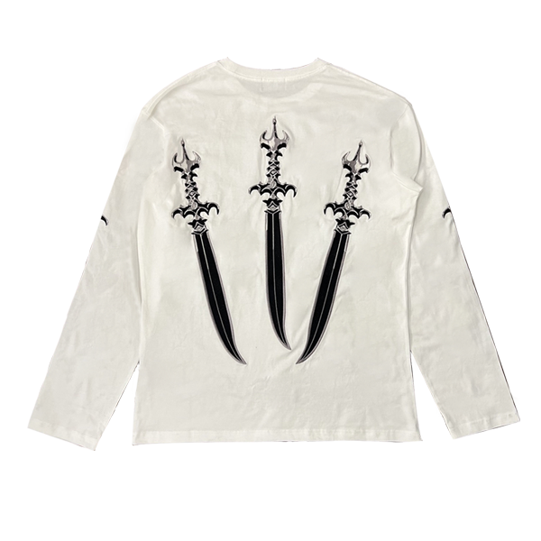 Sword Long Sleeve Tee WHITE