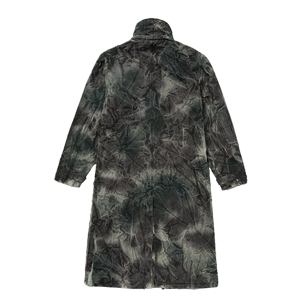 Bio Soldier Denim Trench Coat CAMO (Only 1 Size 2 Remaining)