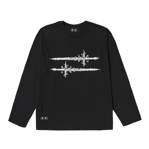 Cross Tee Long Sleeve BLACK