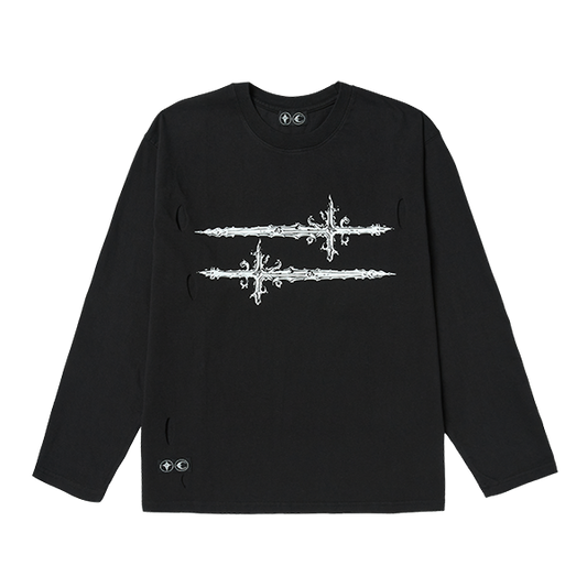 Cross Tee Long Sleeve BLACK