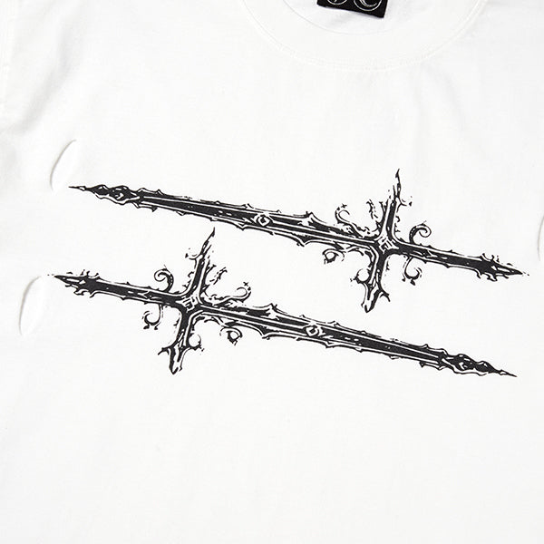 Cross Tee Long Sleeve WHITE