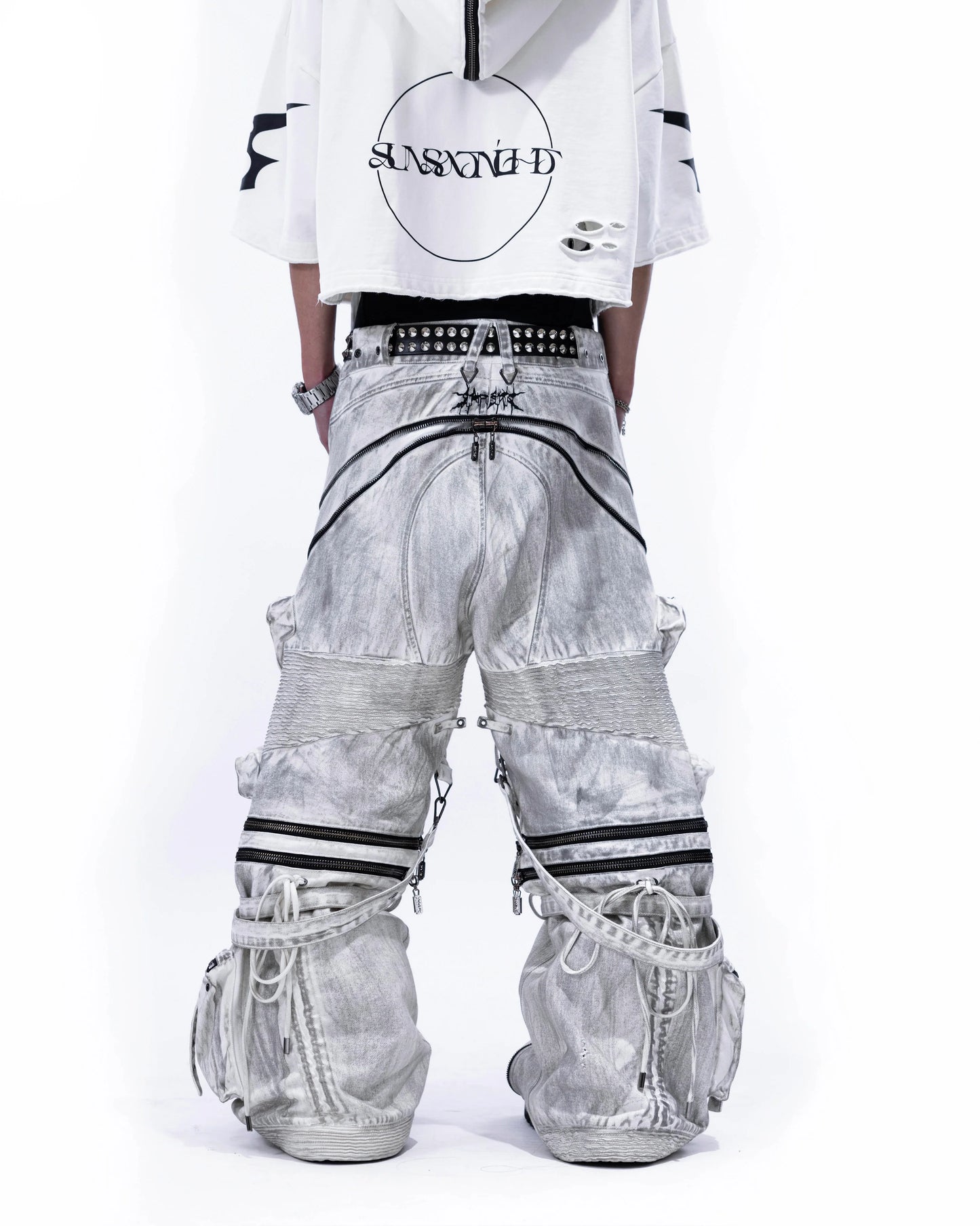 Heavy Duty Denim Pants WHITE