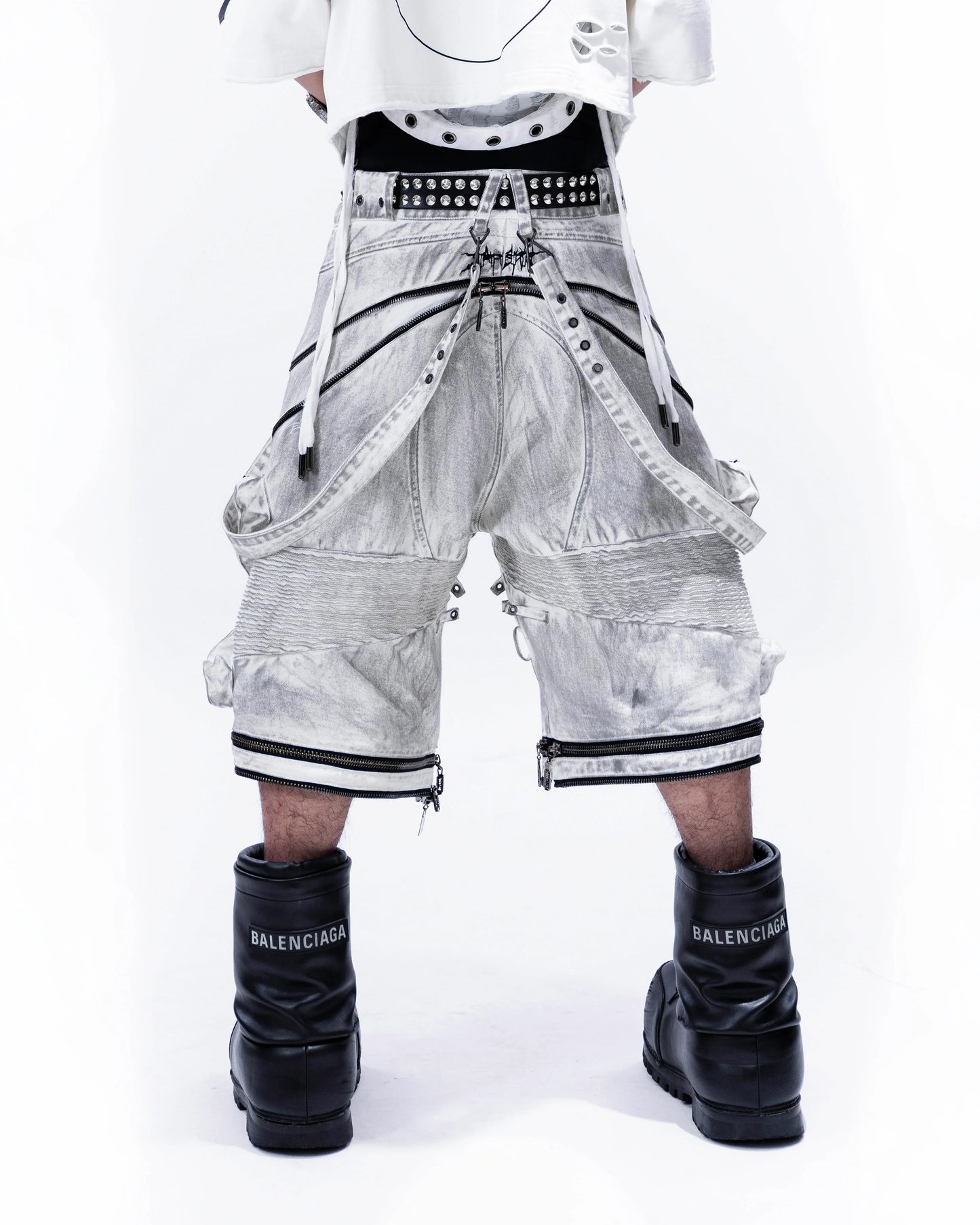 Heavy Duty Denim Pants WHITE