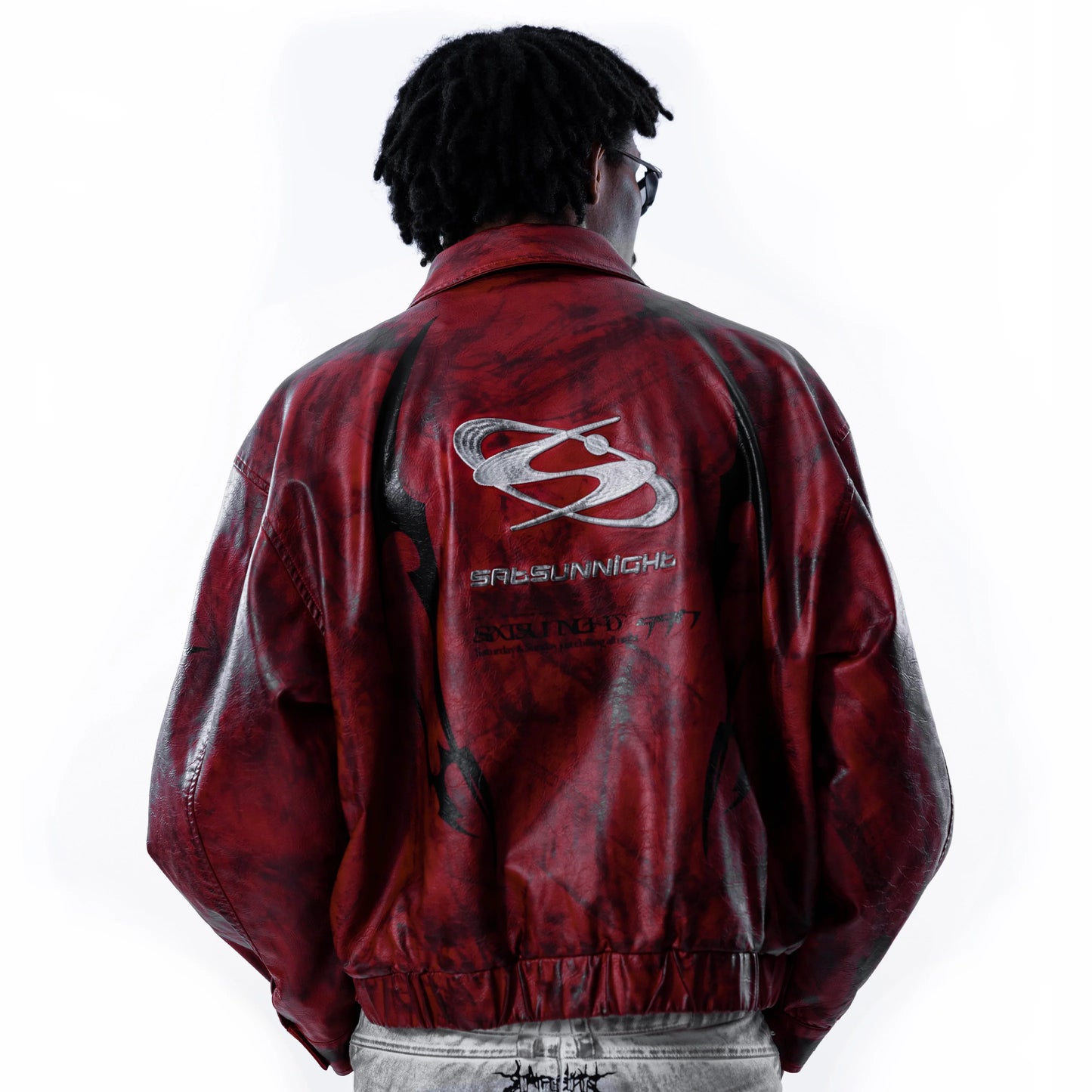 Leather Jacket POLLUTED RED