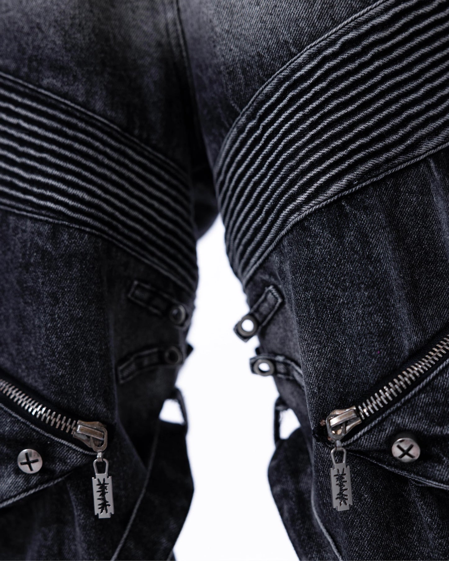 Heavy Duty Denim Pants WASHED BLACK