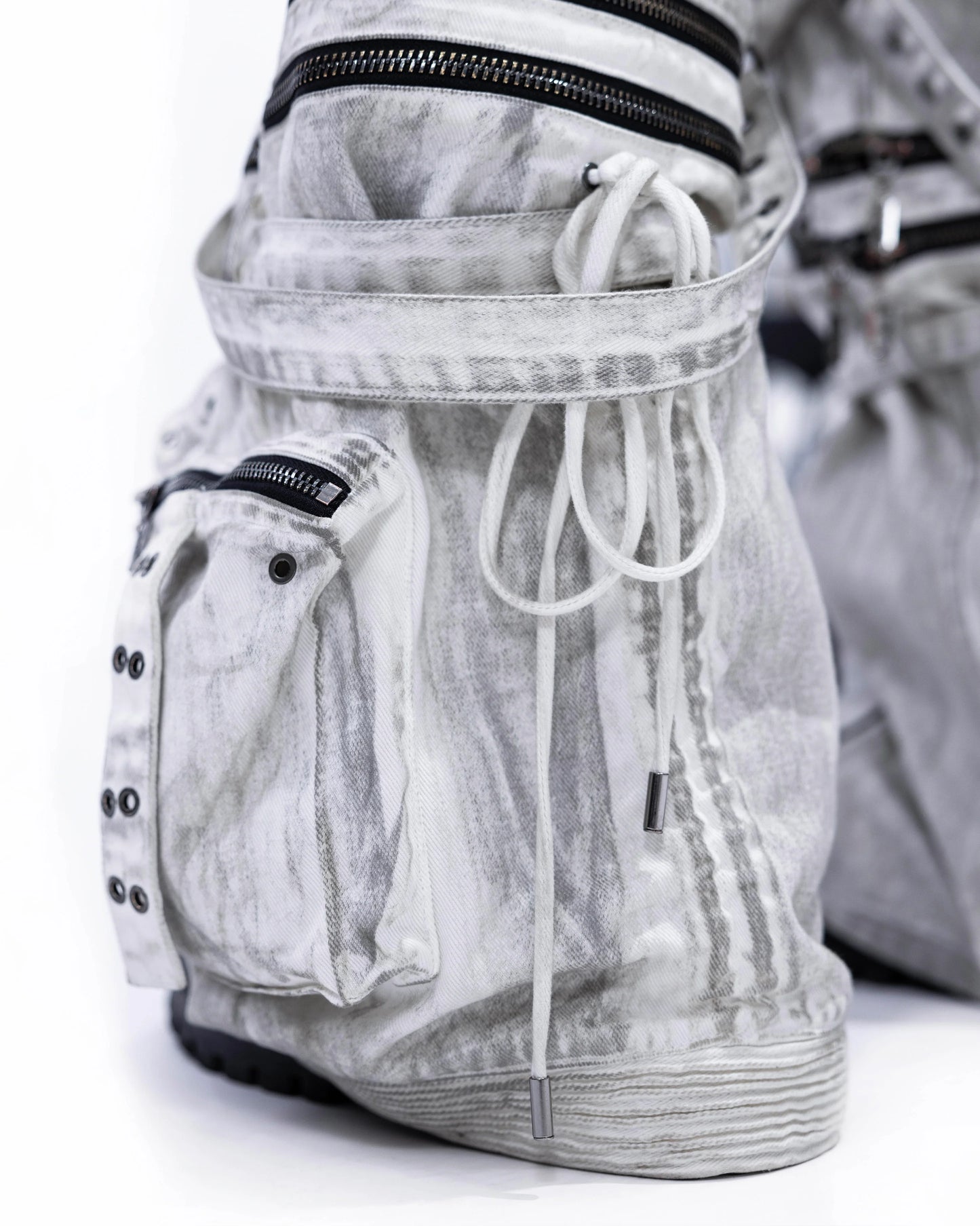 Heavy Duty Denim Pants WHITE