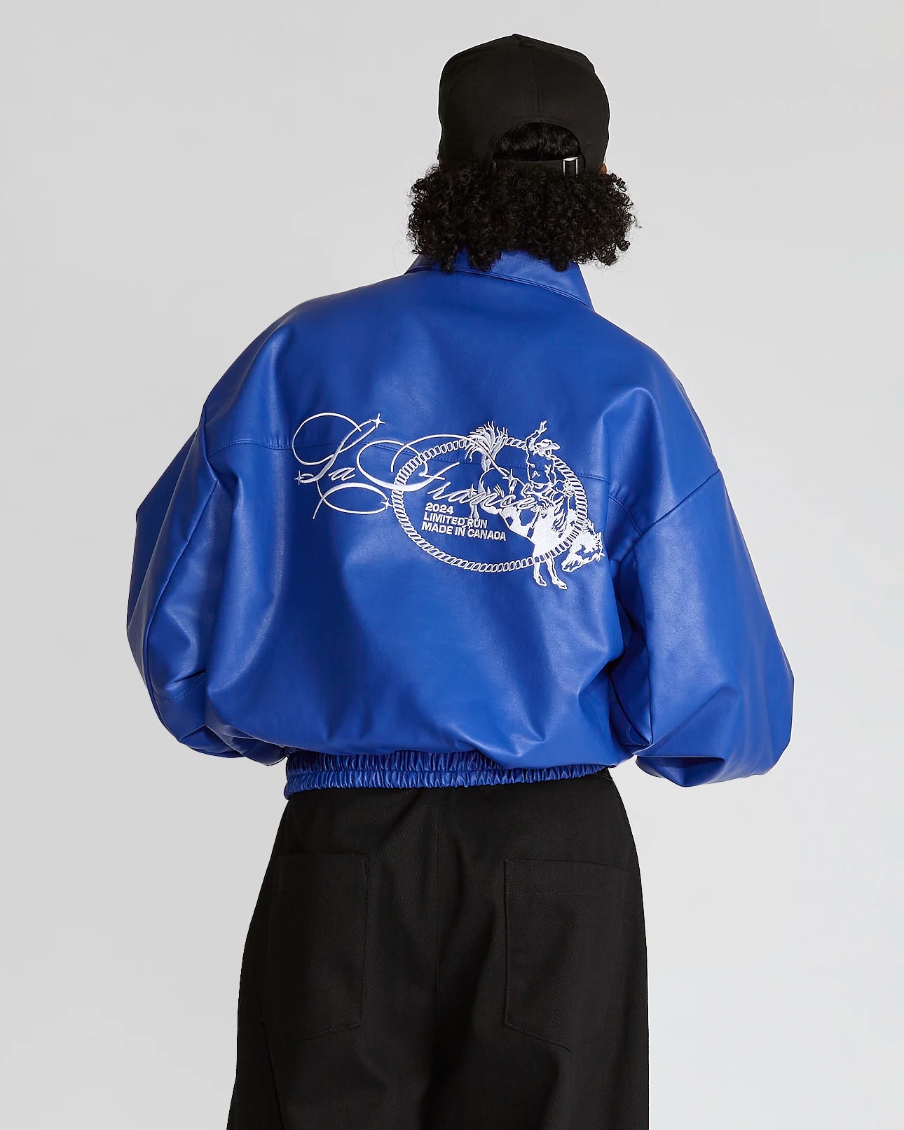 Leather Jacket BLUE