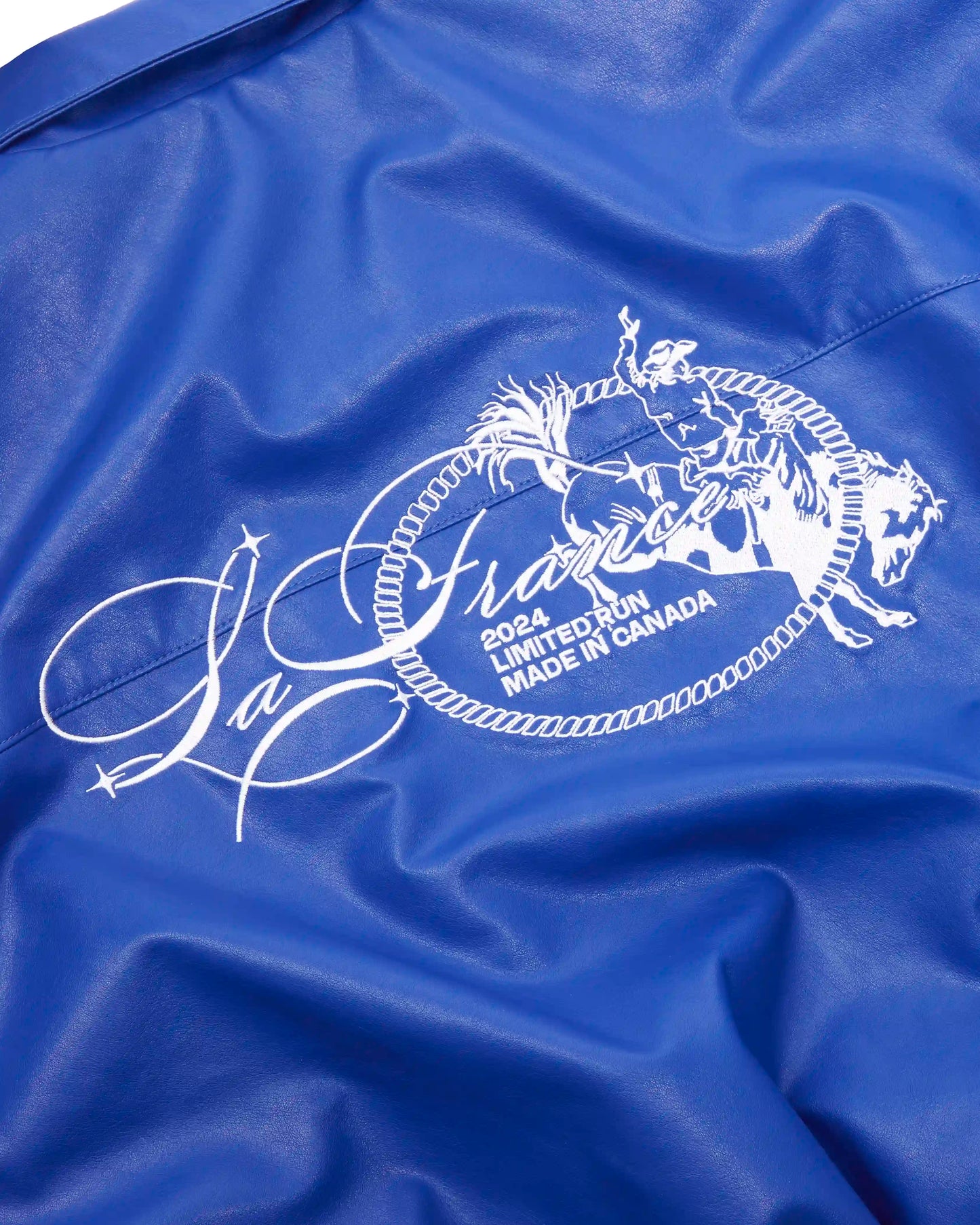 Leather Jacket BLUE
