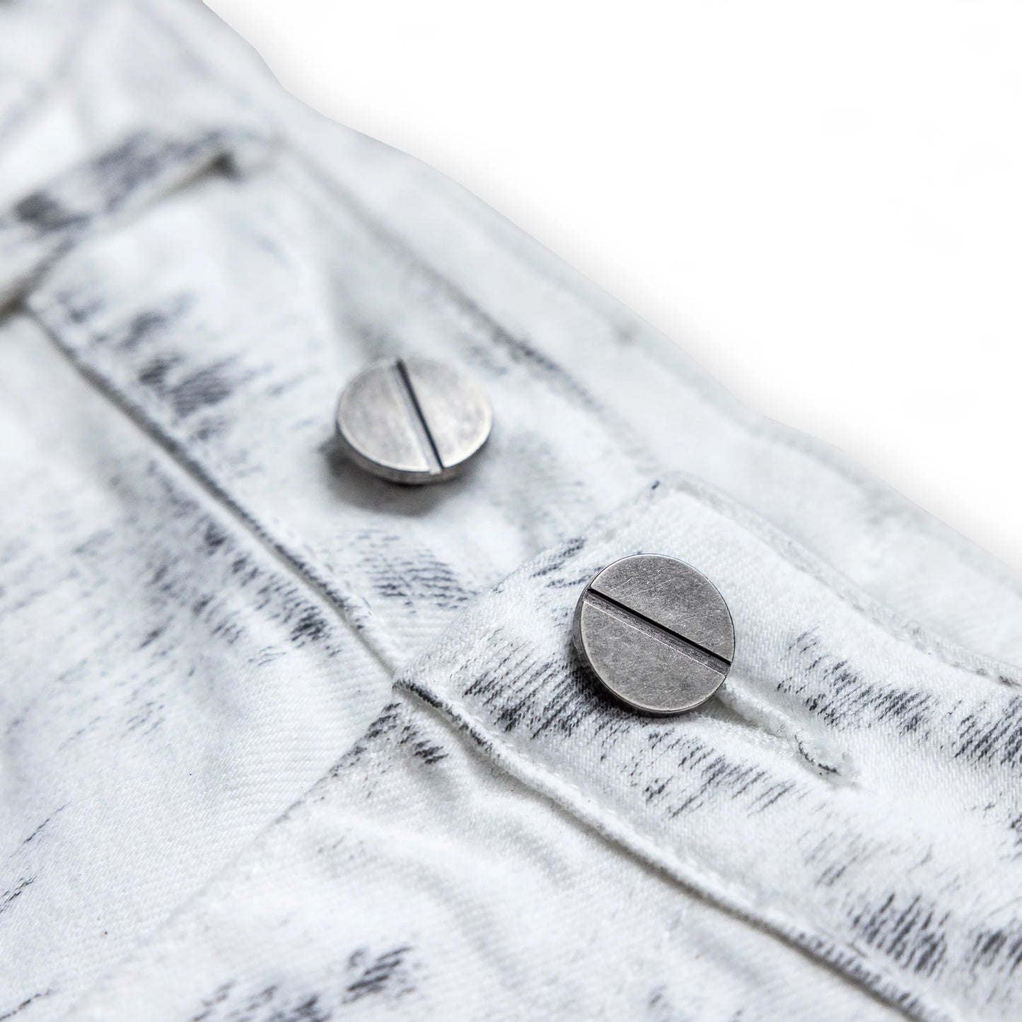 Lost in Castle Curved Denim Pants POLLUTED WHITE