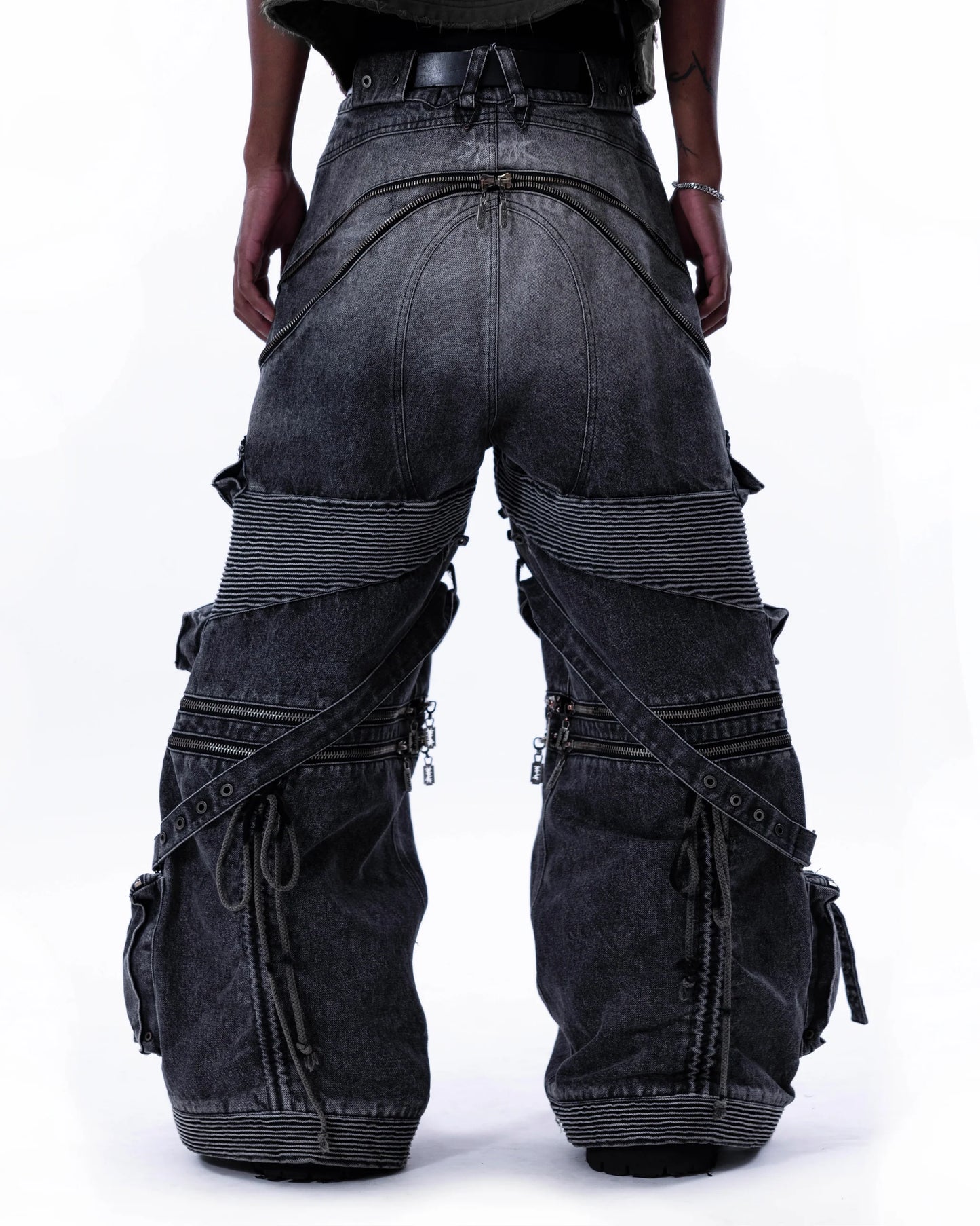 Heavy Duty Denim Pants WASHED BLACK