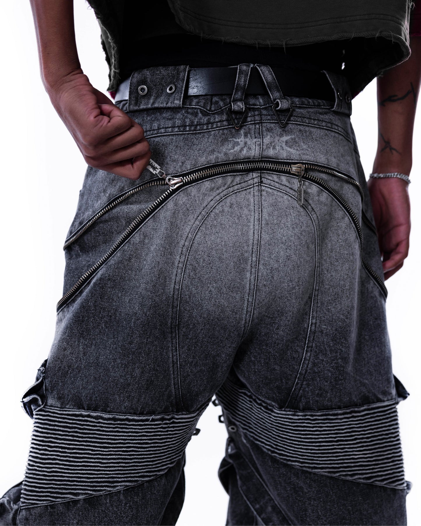 Heavy Duty Denim Pants WASHED BLACK