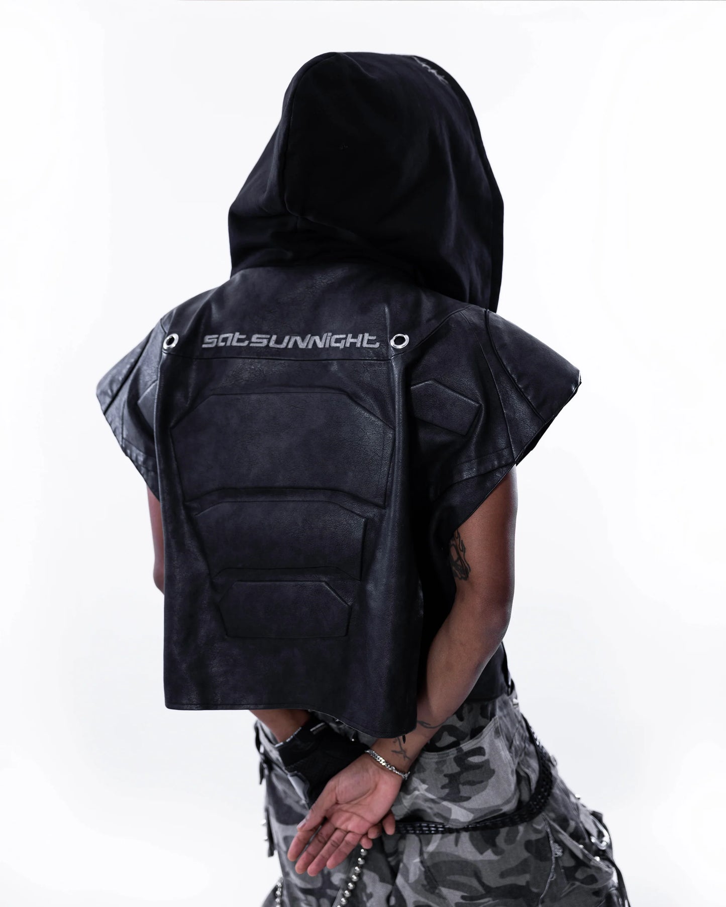 Leather Vest BLACK