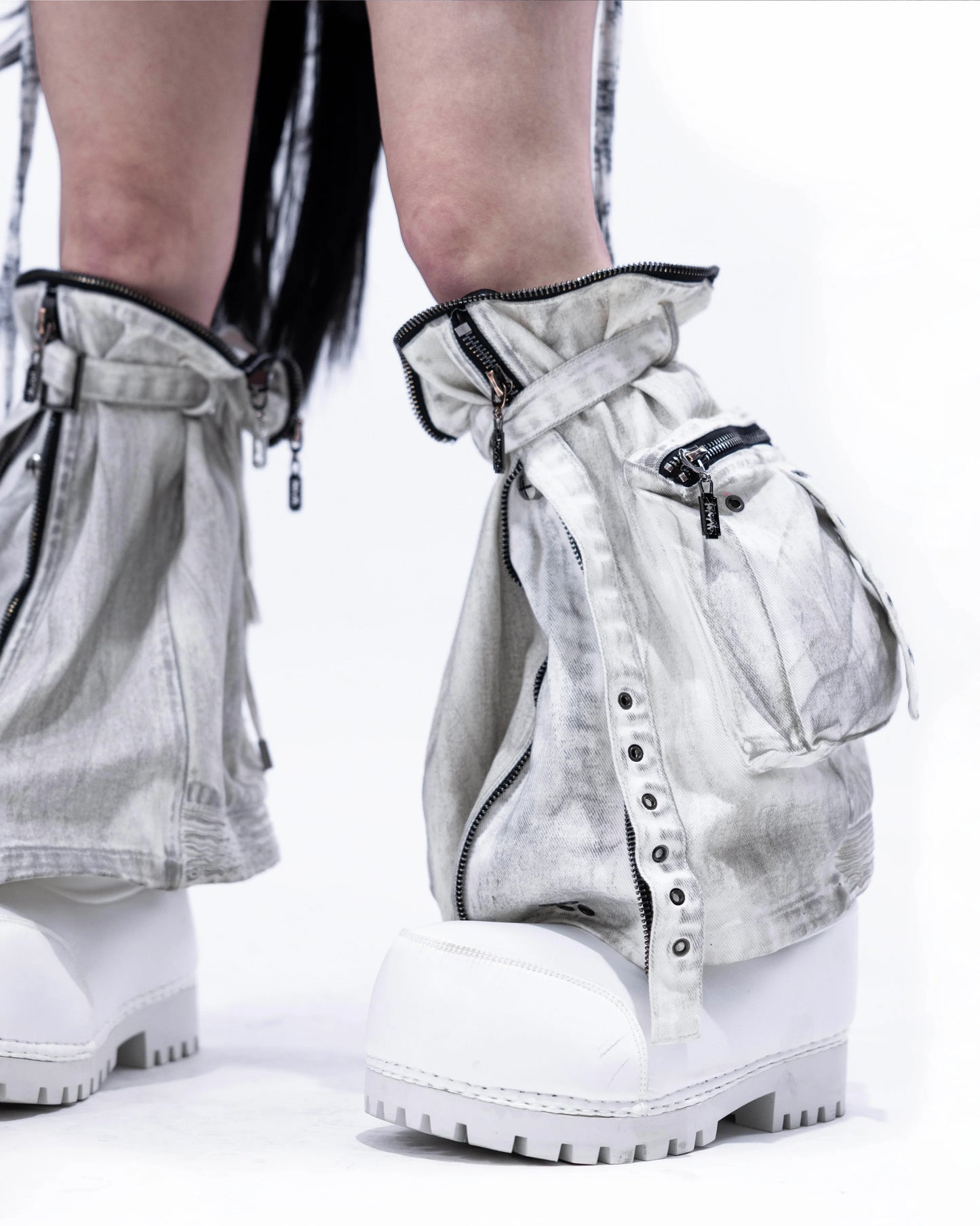 Heavy Duty Denim Pants WHITE
